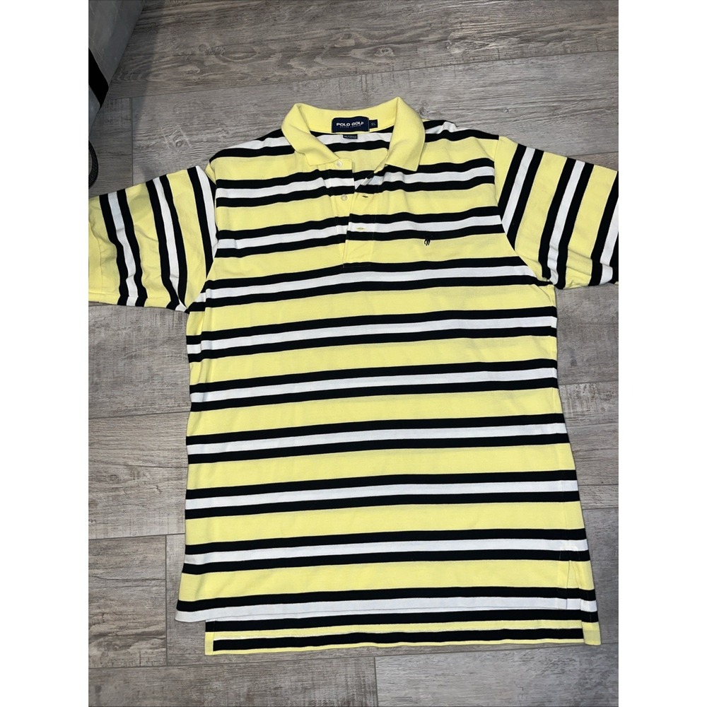 Polo Ralph Lauren Golf Polo Yellow Classic Fit Short Sleeve Mens Size XL